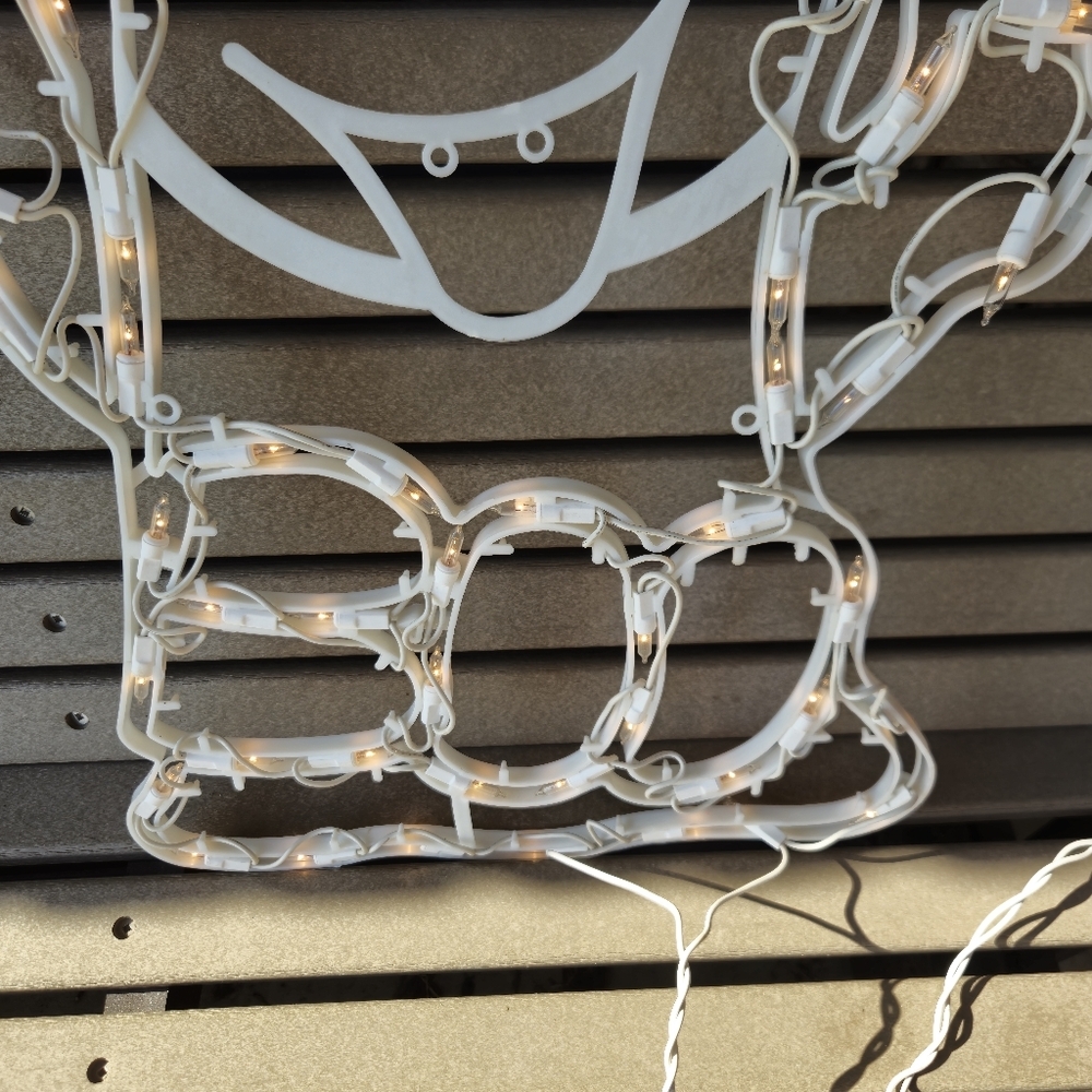 Vintage-y Halloween Ghost Light Up Sculpture 20" Decor Boo! Euc - Picture 2 of 5